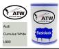 Preview: Audi, Cumulus White, L680: 500ml Lackdose, von ATW Autoteile West.